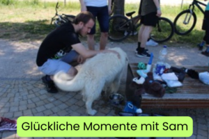 Bild-glückliche Momente mit Sam